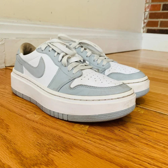 Air Jordan 1 Elevate Low Women's Size 8.5 White/Wolf Grey-White DH7004-100 - Picture 5 of 16